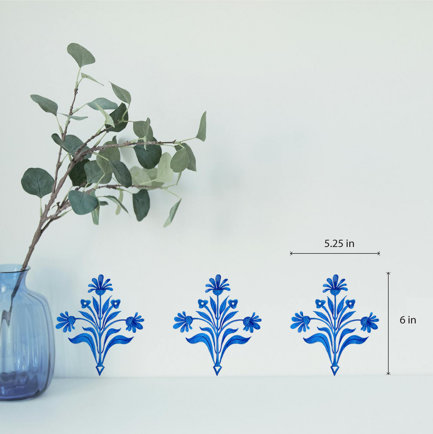 Indigo Whimsy (set of 5)