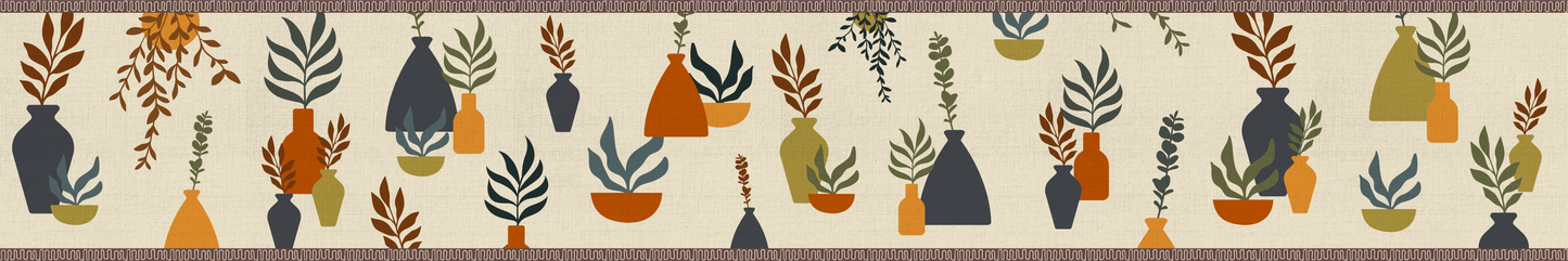 Boho Leaf Vases (121 cm × 12.7 cm)