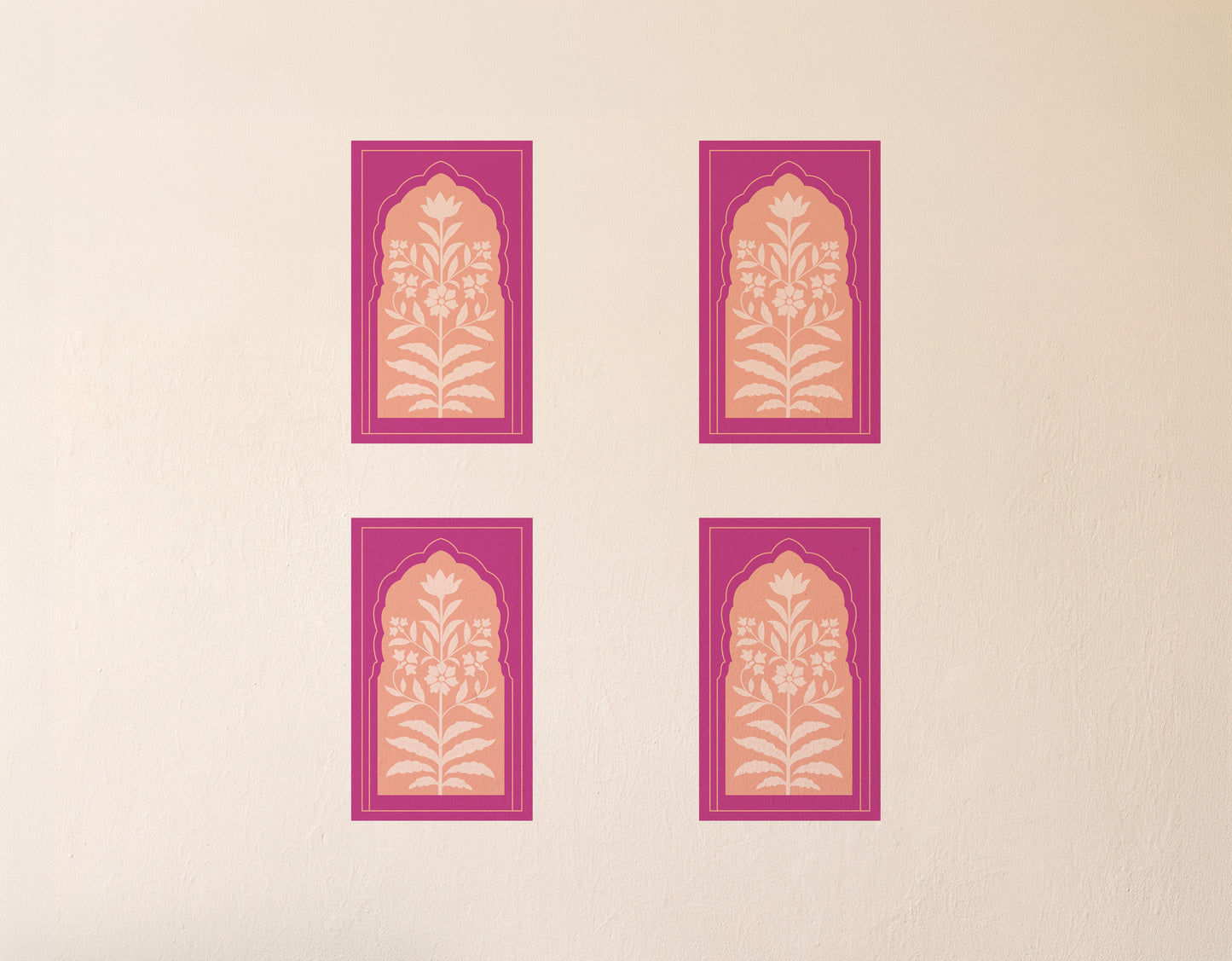 Jaipur Jharokha Floral Wall Decals