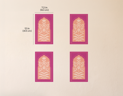 Jaipur Jharokha Floral Wall Decals