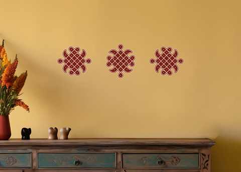 Mridul Wave Kolam (Set of 3)