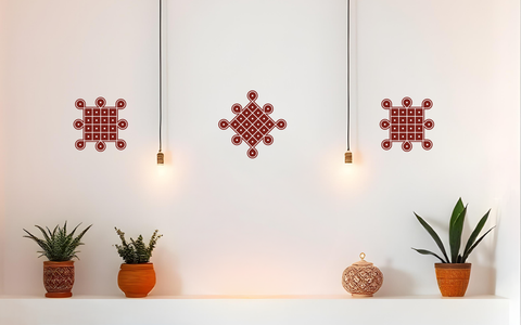 Bindu Mandala Kolam (Set of 3)