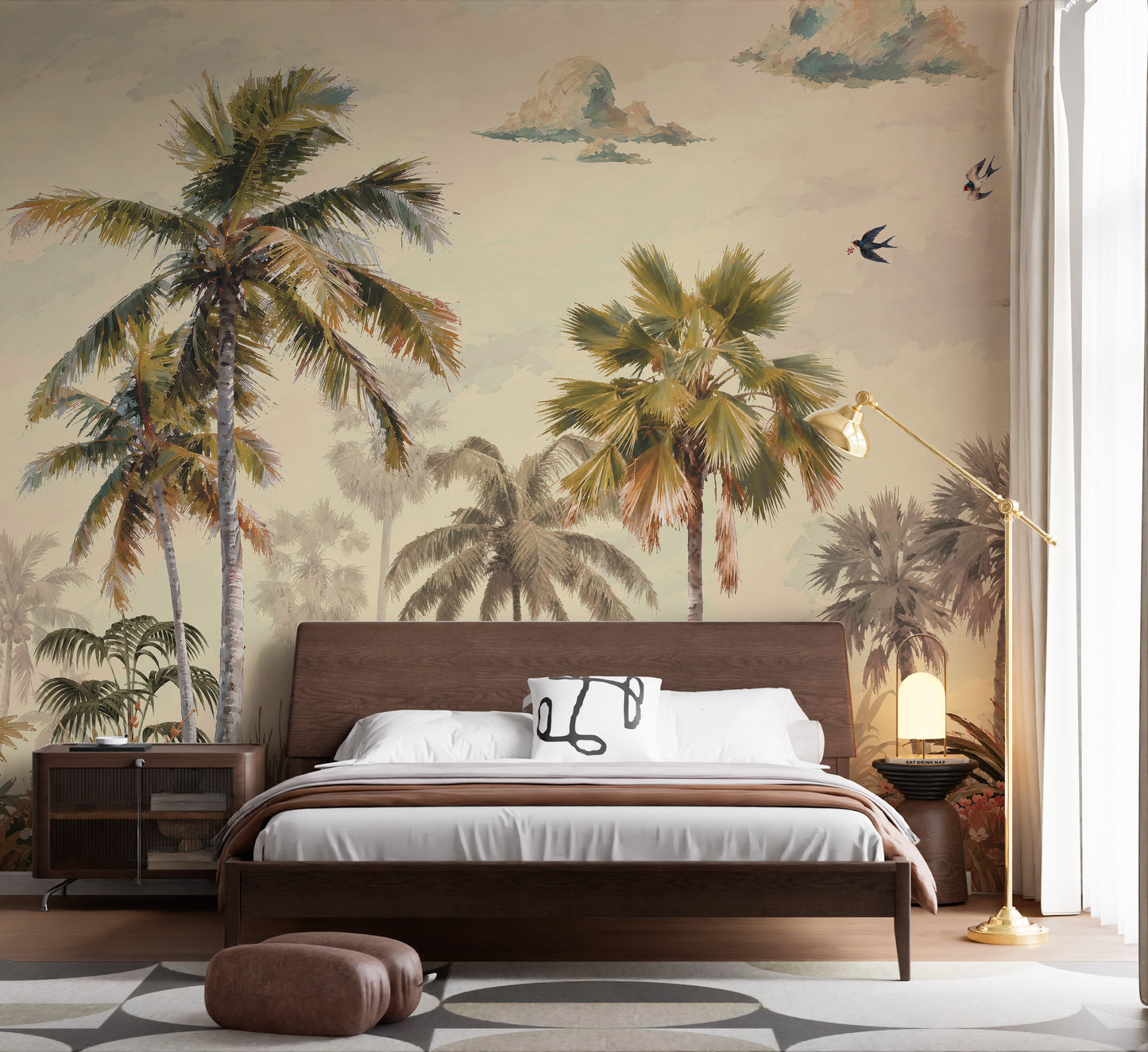 Sunkissed Tropics: Golden Hour Landscape Wallpaper