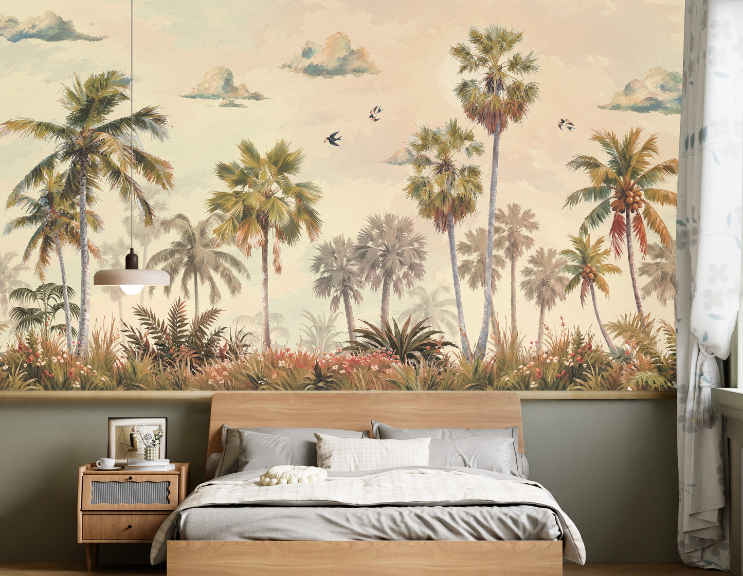 Sunkissed Tropics: Golden Hour Landscape Wallpaper