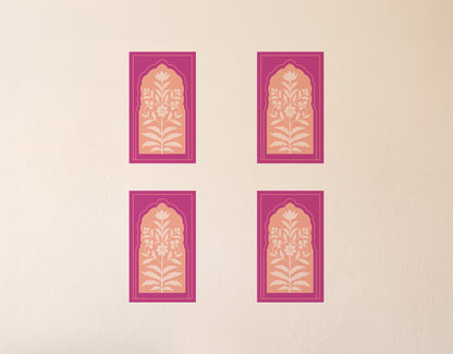 Jaipur Jharokha Floral Wall Decals